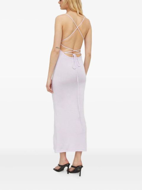 ALOHAS open-back midi dress - Purple
