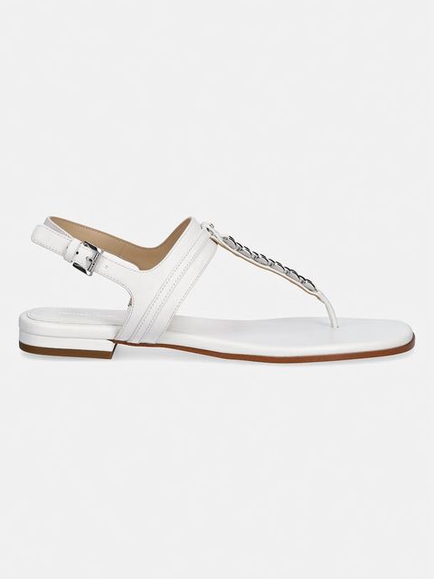 MICHAEL Michael Kors sandały na płaskim obcasie damskie skórzane Marcia Thong Sandal - zdjęcie produktu nr 1