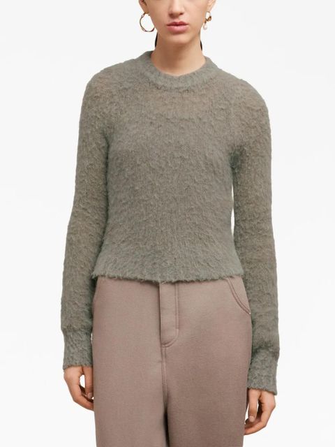 AMI Paris crew-neck jumper - Brown