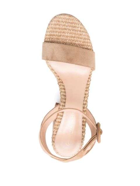Gianvito Rossi 85mm suede sandals - Neutrals