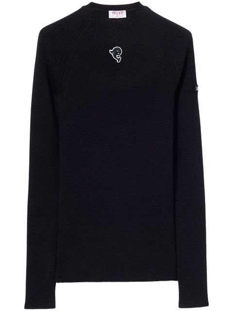 PUCCI logo-patch jumper - Black - zdjęcie produktu nr 1