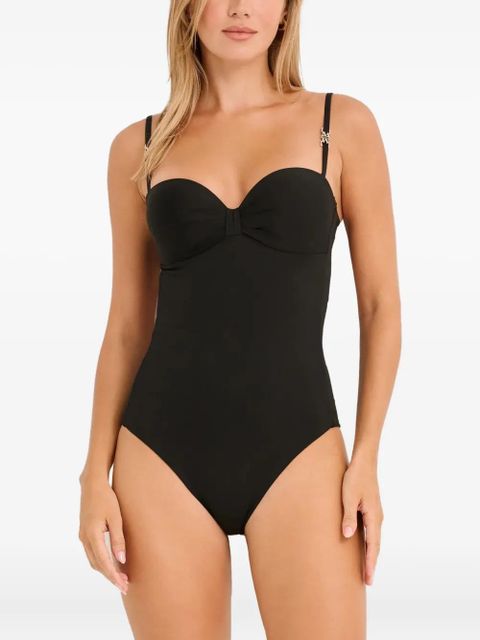 Max Mara Chantal detachable-straps swimsuit - Black