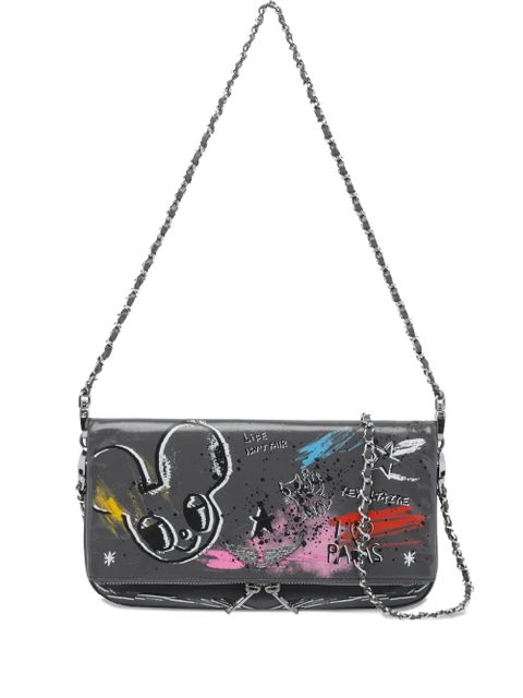 Zadig&Voltaire x Humberto Cruz Rock Humberto graffiti shoulder bag - Grey - zdjęcie produktu nr 1