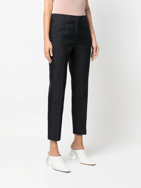 Jil Sander cropped tailored trousers - Blue