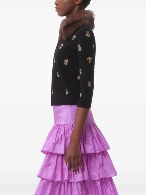 Valentino Garavani embellished wool cardigan - Black