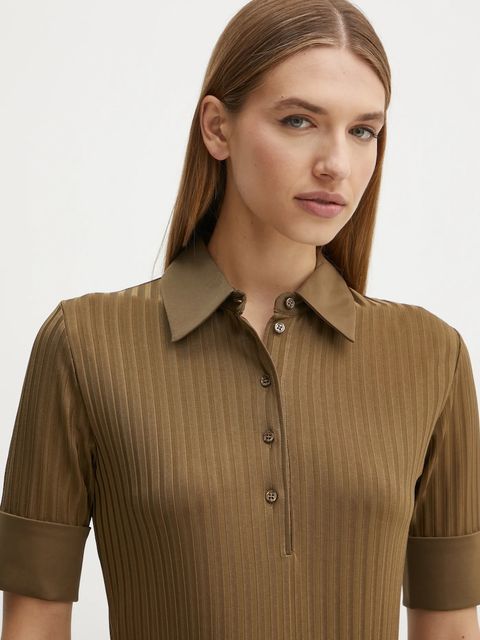 BOSS polo damskie kolor zielony 50532051