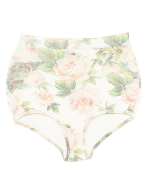 Simone Rocha floral-print brief - Multicolour - zdjęcie produktu nr 1