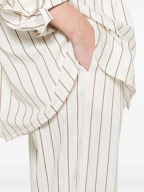 Faithfull the Brand Paloma striped trousers - Neutrals