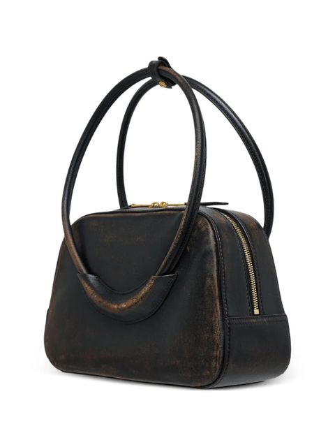 SHUSHU/TONG bow ring-handle shoulder bag - Black - zdjęcie produktu nr 2
