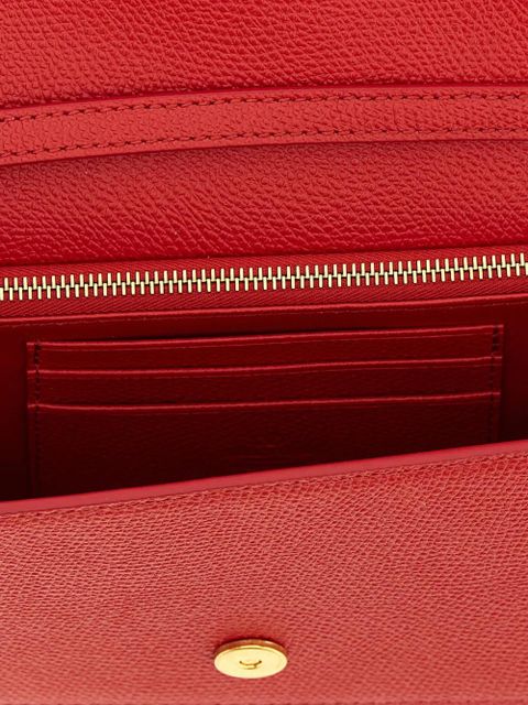 Valentino Garavani grainy vlogo signature shoulder bag - Red