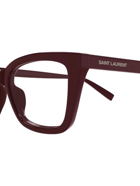 Saint Laurent Eyewear cat-eye frame glasses - Red