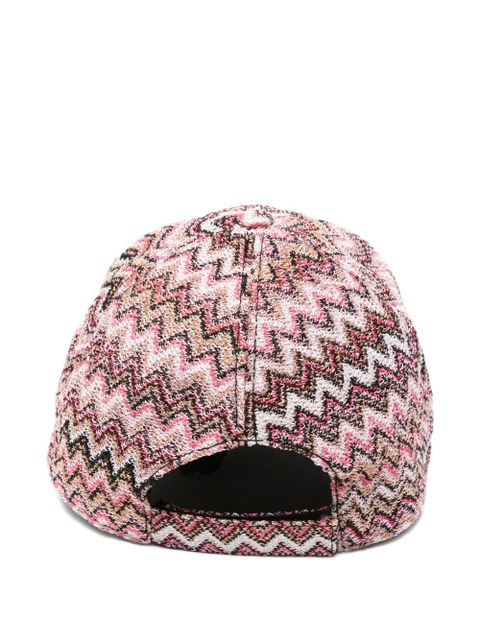 Missoni zigzag-knit baseball cap - Pink - zdjęcie produktu nr 2
