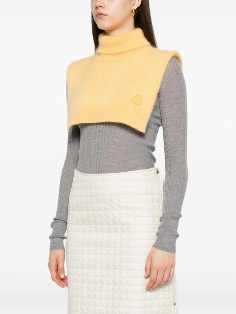 Moncler turtleneck vest - Yellow