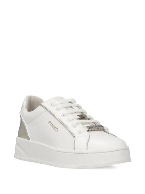 PINKO logo-lettering sneakers - White