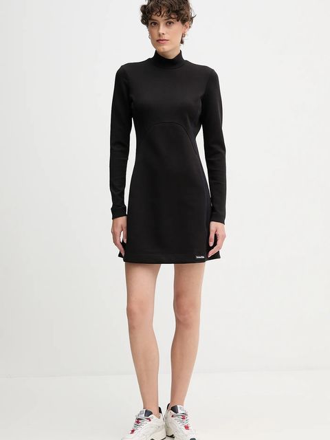 Calvin Klein Jeans sukienka kolor czarny mini rozkloszowana LV044D222G