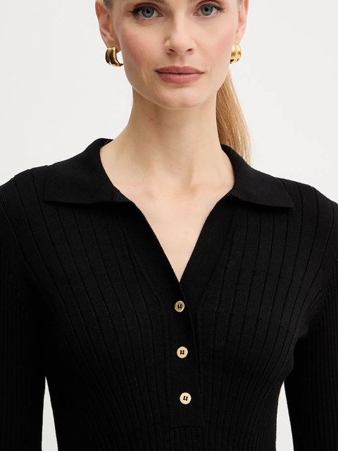 Marciano by Guess sukienka AGATHE kolor czarny maxi rozkloszowana 5BGK07 5891Z