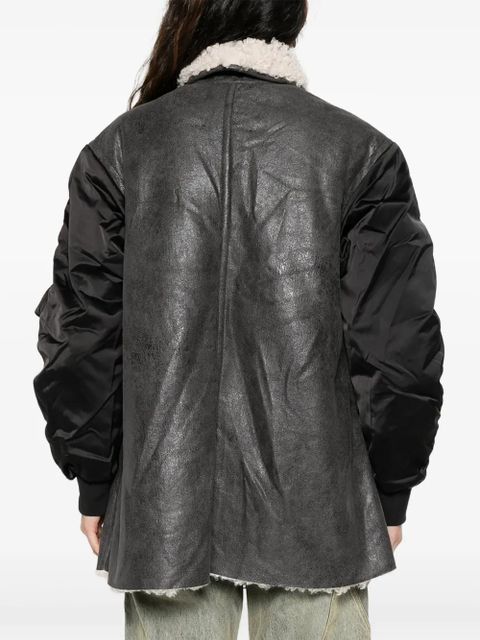 MARANT ÉTOILE metallic-effect bomber jacket - Black