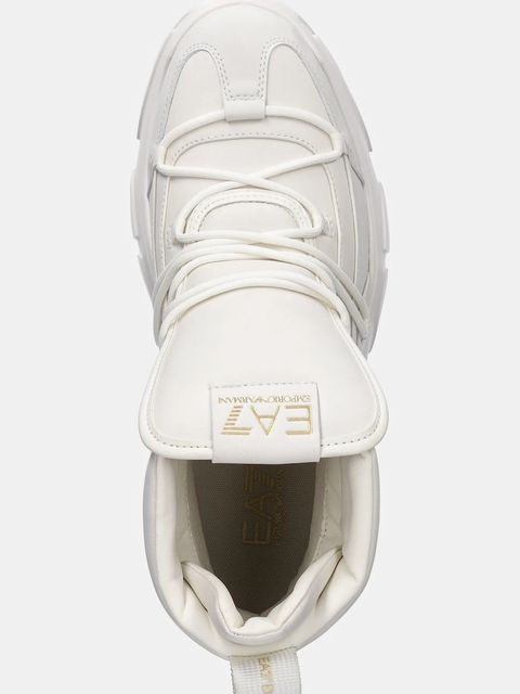 EA7 Emporio Armani buty damskie kolor beżowy na platformie AF18611.7X000335