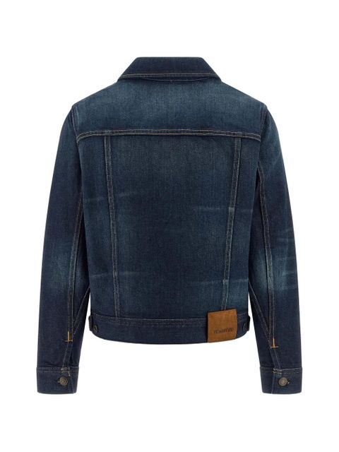 TOM FORD Japanese contrast-stitching denim jacket - Blue - zdjęcie produktu nr 2