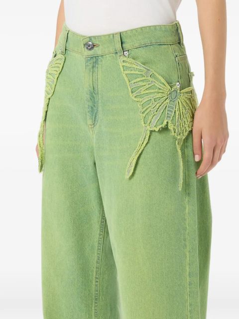 Blumarine butterfly jeans - Green