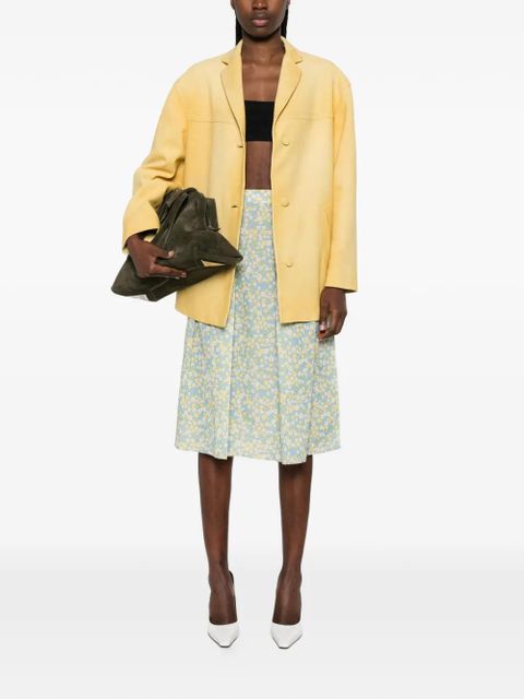 Prada lambskin jacket - Yellow - zdjęcie produktu nr 2