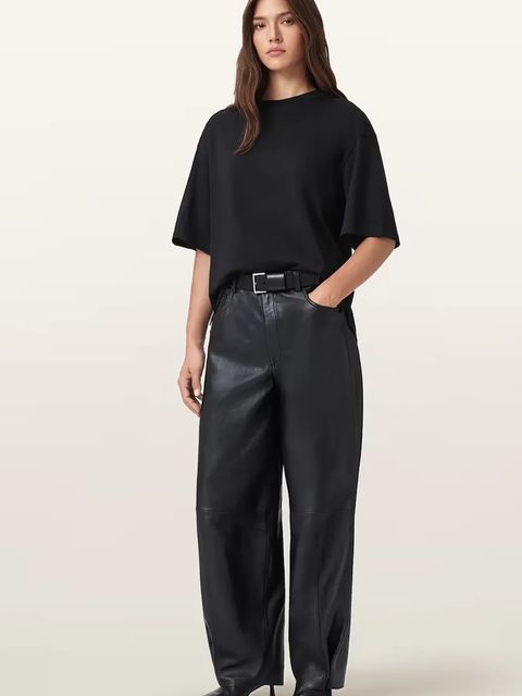 AllSaints t-shirt bawełniany CRANEO damski kolor czarny W065JD