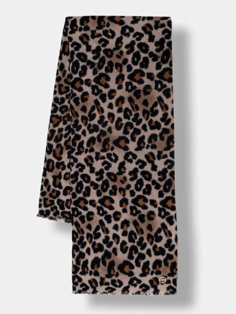 Guess szalik DOMITILLA damski kolor beżowy wzorzysty AW5409 POL03 - zdjęcie produktu nr 1