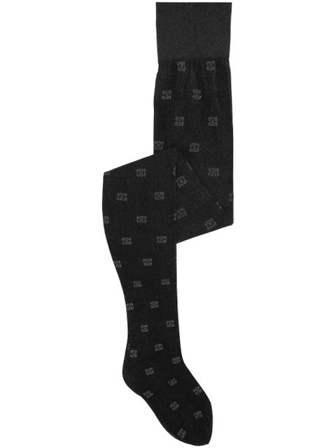GANNI embroidered-logo socks - Black - zdjęcie produktu nr 1