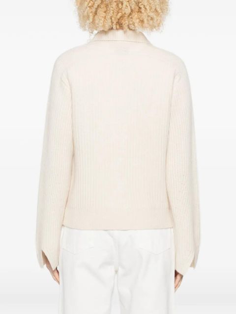 LouLou de Saison Sileta collared cardigan - Neutrals