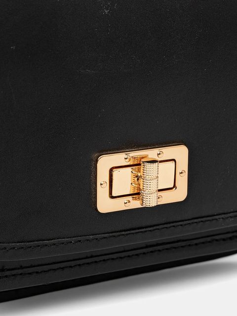 Geox torebka skórzana FLAVRIE kolor czarny D46Z4A 00043