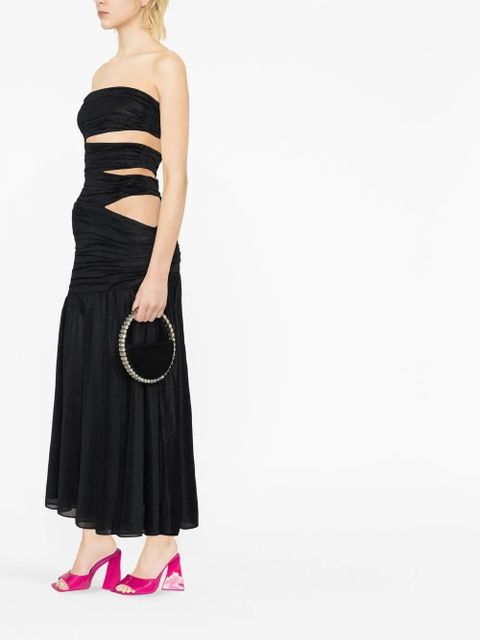 ROTATE BIRGER CHRISTENSEN cut-out ruched dress - Black - zdjęcie produktu nr 2