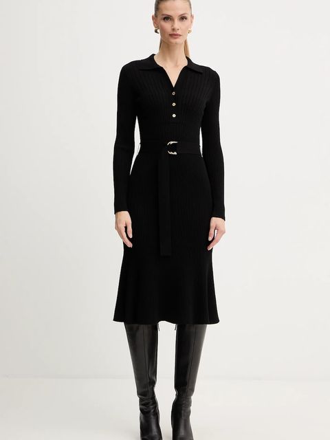 Marciano by Guess sukienka AGATHE kolor czarny maxi rozkloszowana 5BGK07 5891Z - zdjęcie produktu nr 1