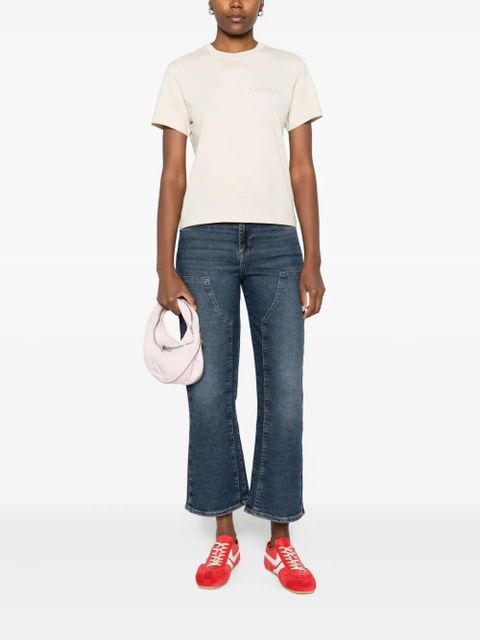 AMIRI embroidered-logo T-shirt - Neutrals - zdjęcie produktu nr 2