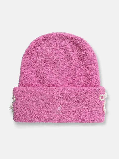 Kangol czapka PEARL BEANIE kolor różowy K3794.PP692 - zdjęcie produktu nr 1