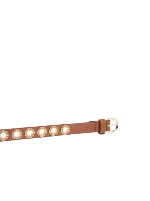 PINKO eyelet embellished belt - Brown