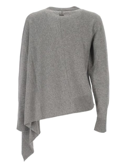 Alexander McQueen asymmetric cashmere knit - Grey - zdjęcie produktu nr 2