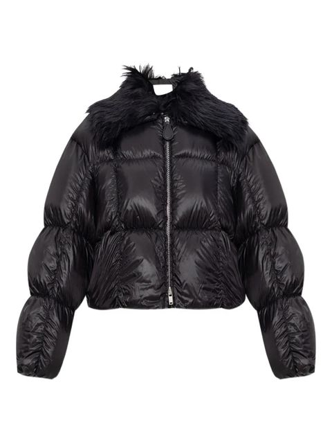 Jil Sander quilted faux-fur-collar jacket - Black - zdjęcie produktu nr 1