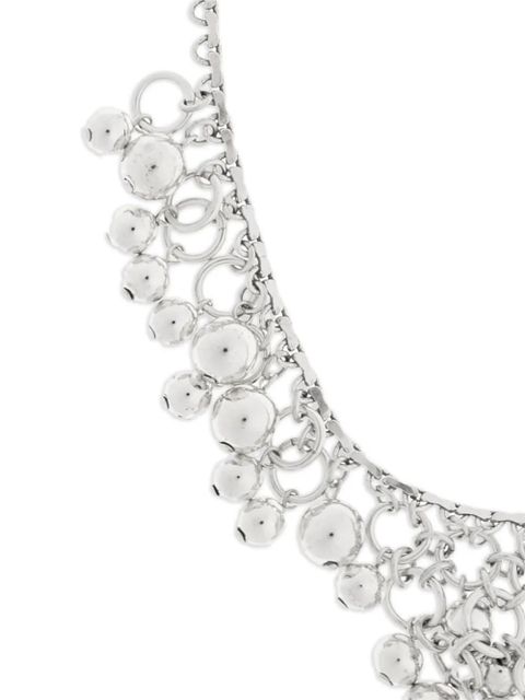 ISABEL MARANT beaded chain necklace - Silver