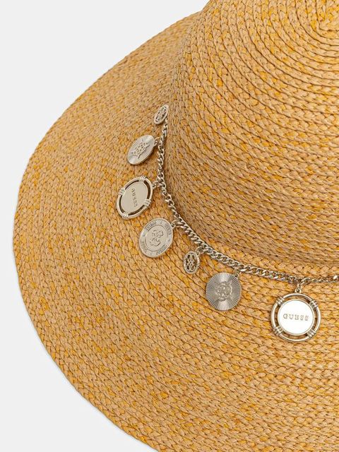 Guess kapelusz kolor beżowy AW5290 NYL01