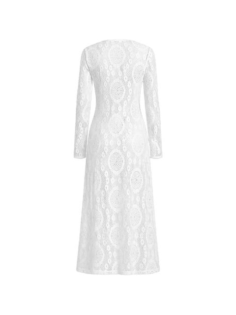 Simkhai floral-lace crochet-knit dress - White - zdjęcie produktu nr 2
