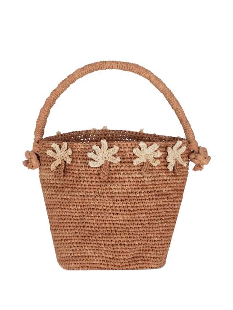 Alanui Shadow of The Palm palm-tree appliqué beach bag - Brown - zdjęcie produktu nr 2