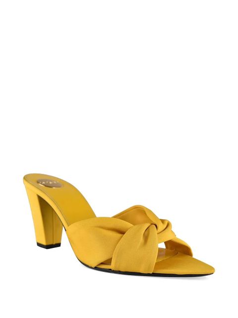Saint Laurent Franciane twisted sandals - Yellow - zdjęcie produktu nr 2
