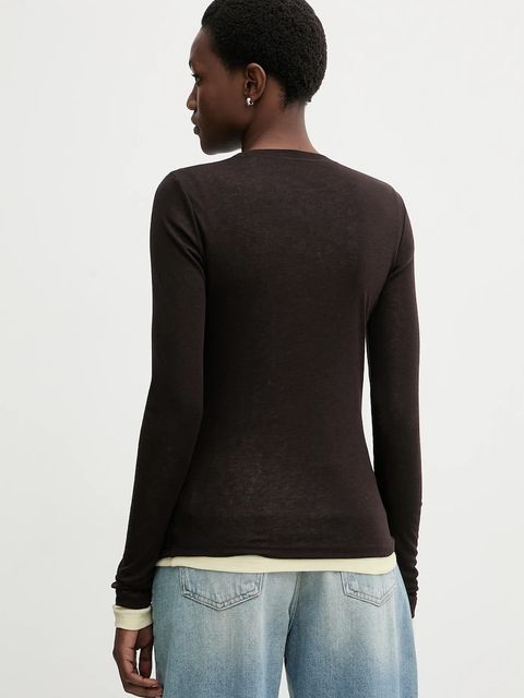 Miss Sixty longsleeve z dodatkiem wełny 2-pack kolor brązowy 6S3SJ3360A - zdjęcie produktu nr 2