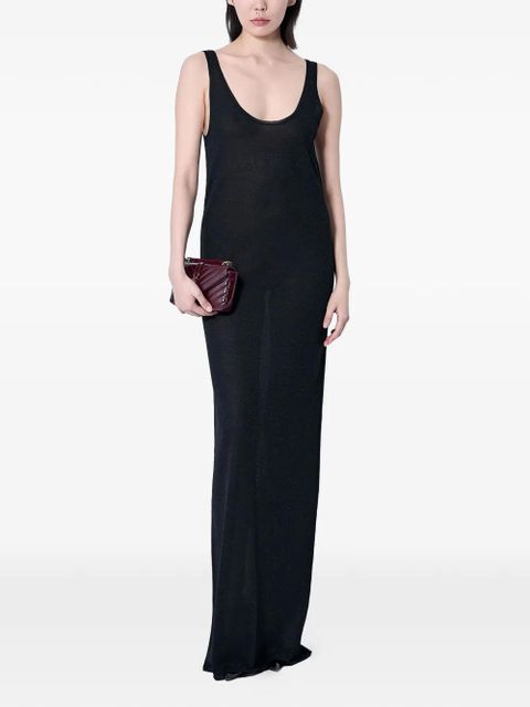 Saint Laurent scoop-neck maxi dress - Black