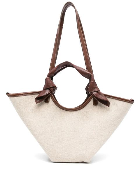 Hereu canvas tote bag - Neutrals