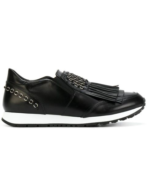 Tod's fringed slip-on sneakers - Black - zdjęcie produktu nr 1