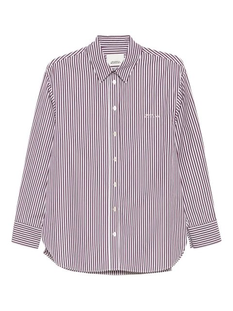 ISABEL MARANT striped button-fastening shirt - Neutrals - zdjęcie produktu nr 1