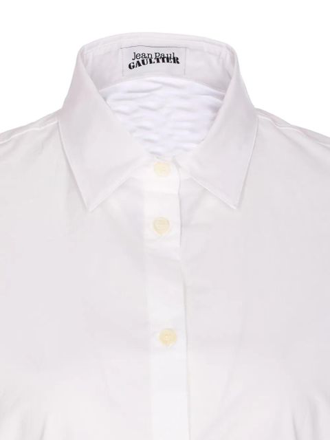 Jean Paul Gaultier Jaretekkes button-front logo-plaque shirt - White