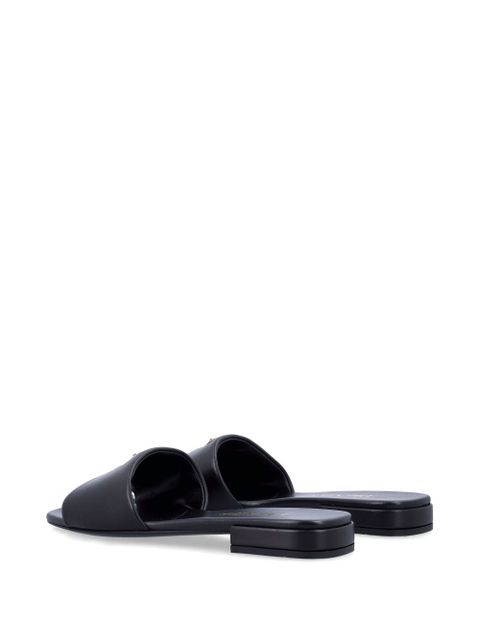 Prada enamel-logo slides - Black