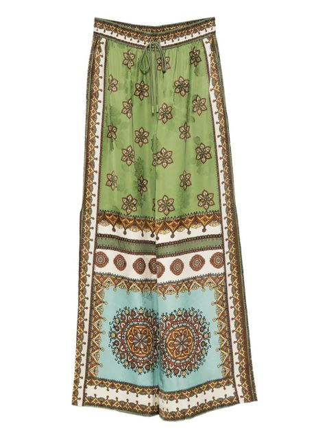 ALEMAIS Contina floral-print trousers - Green - zdjęcie produktu nr 1